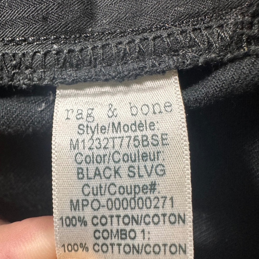 Rag & Bone Jeans Mens fit 32x29 Black Button Fly‎ raw selvedge jeans - Picture 9 of 9